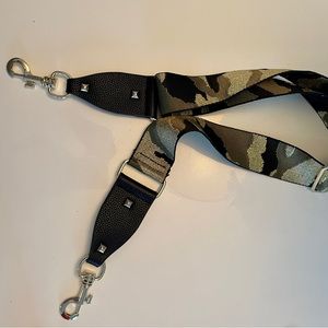 Gold and Black Camo crossbody purse strap